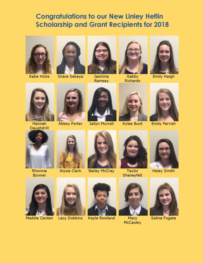 2018 Linly Heflin Scholars