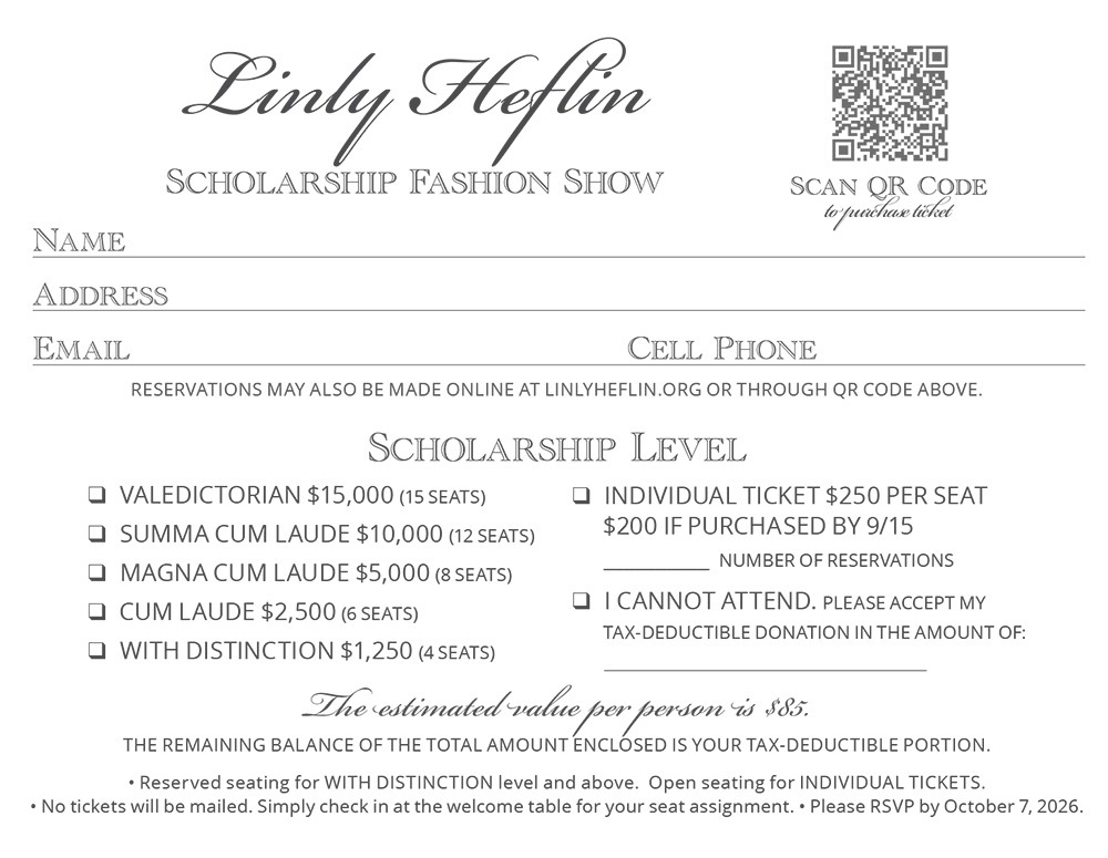 2026 Fashion Show Invitation